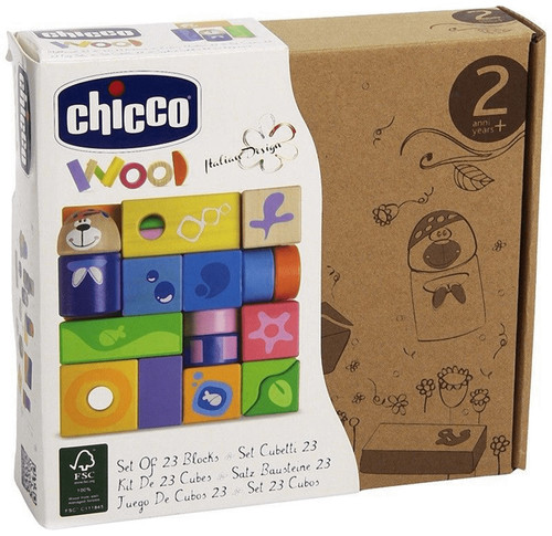 Chicco bausteine aus holz 23er - aus,